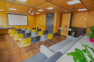 auditório no Bendito Coworking na Paulista