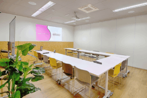 Sala de reunião ampla com 16 lugares, projetor unidade paraíso