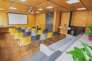 auditório no Bendito Coworking na Paulista