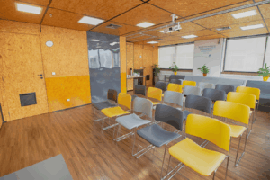 auditório no Bendito Coworking na Paulista